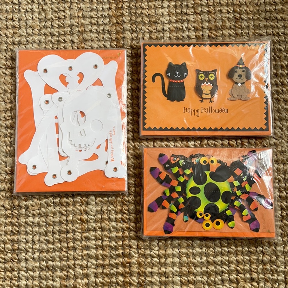Papyrus Halloween Greeting Card Trio